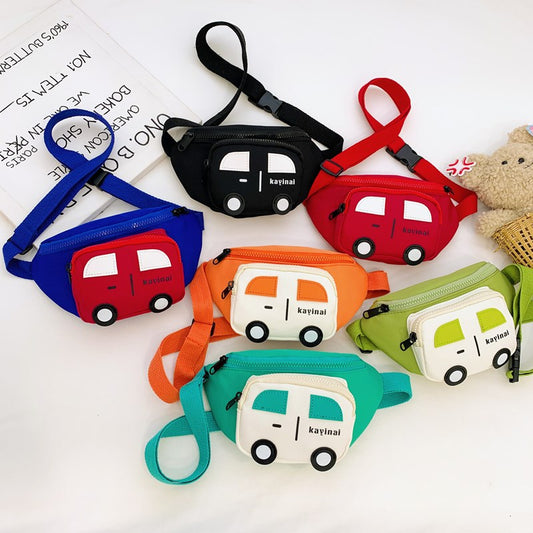 Cute Cartoon Car Mini Backpack Lightweight Crossbody Bag for Kids