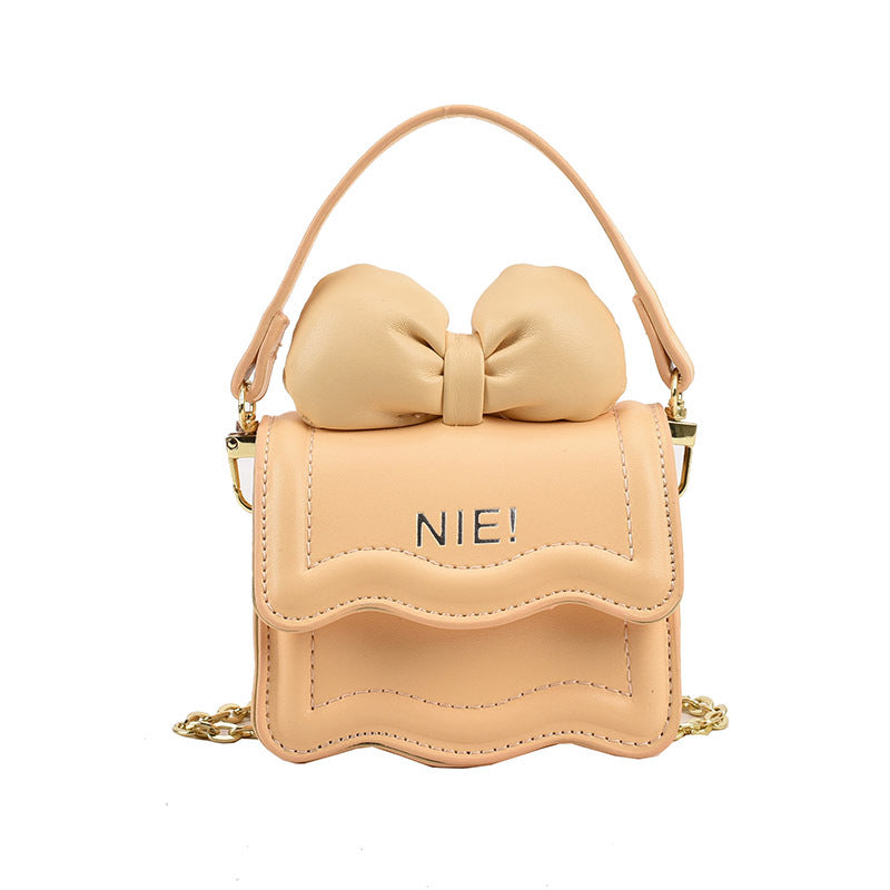 Kids Mini Shoulder Bag Bow Chain Crossbody Bag