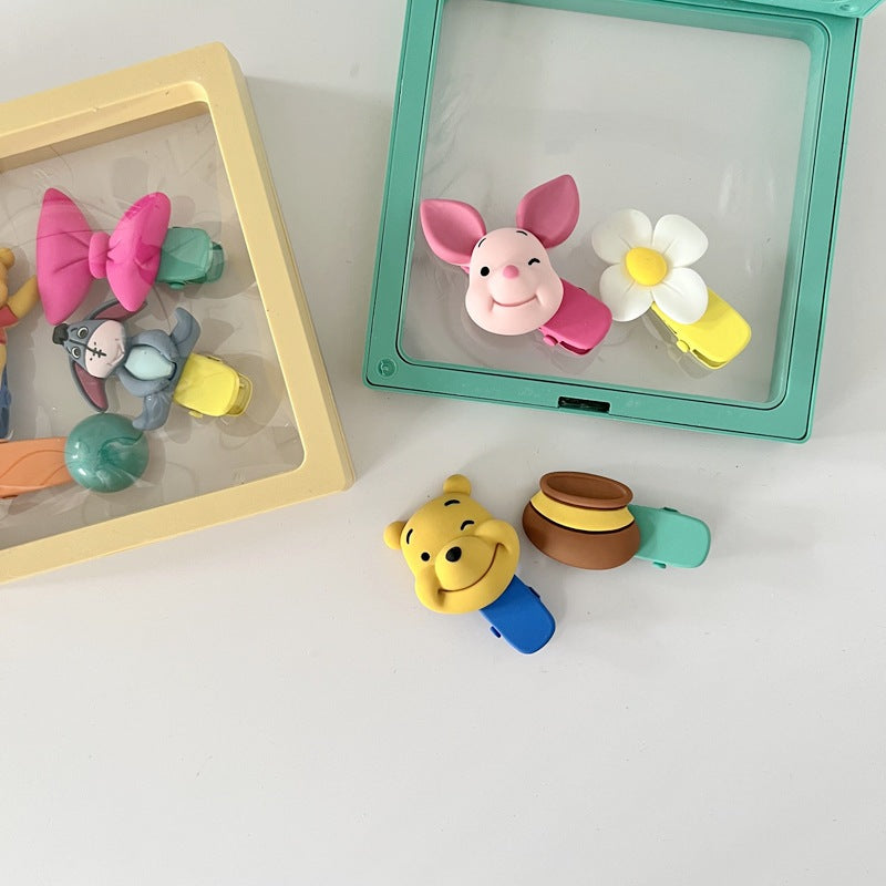 Cute Cartoon Hair Clips for Kids - Princess Style Accessories