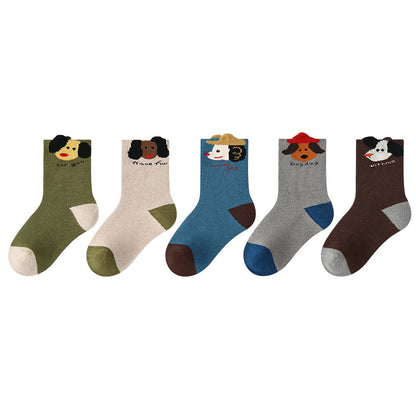 Kids Socks Animal Terry Cozy Warm Home Wear