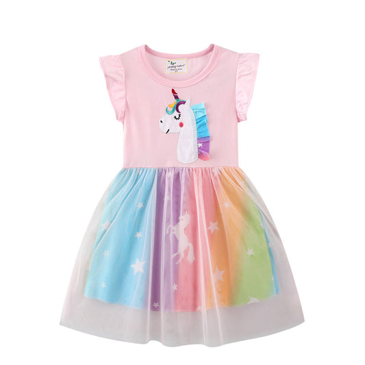Girls' Summer Tulle Dress Cute Princess Dress