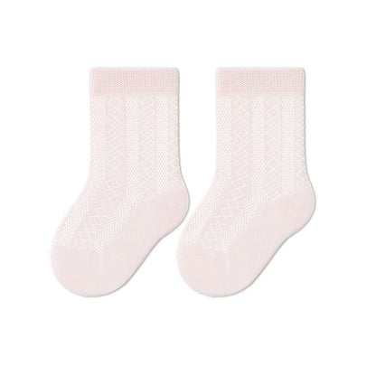 Baby Cotton Socks Breathable Mid-Calf Socks for Boys and Girls