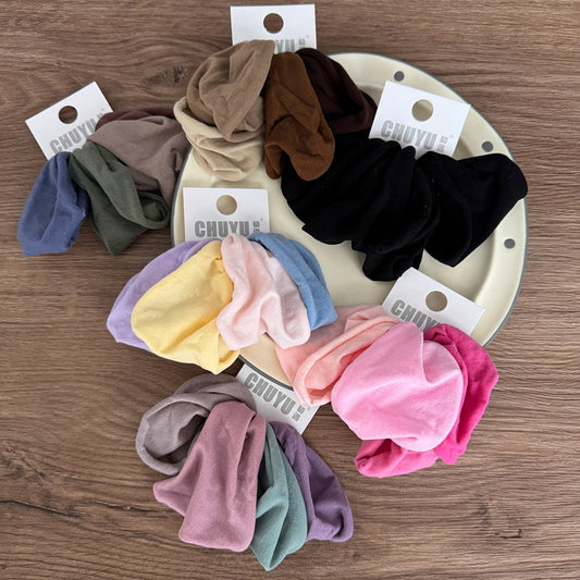 4-Pack Kids' Soft Elastic Hair Ties in Mixed Colors