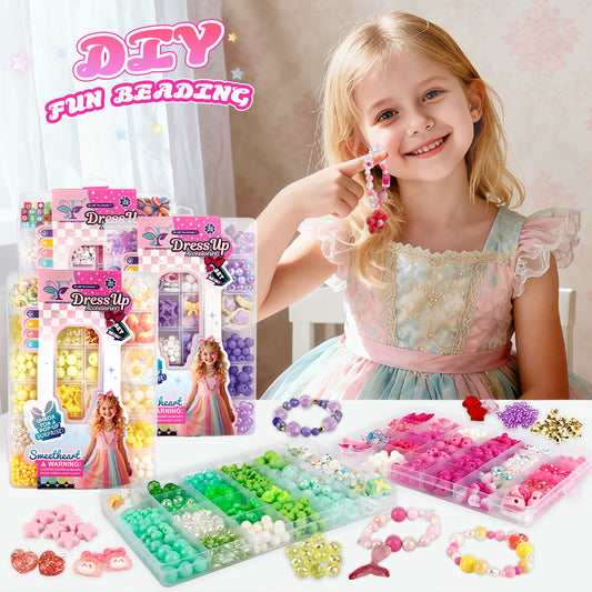 Diy Bead Kit for Kids - Creative Jewelry Making Set
