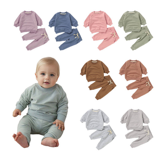 Organic Cotton Children's Hoodie Set Casual Outfit
