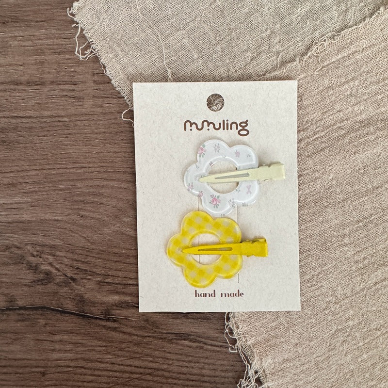 Colorful Star and Flower Hair Clips for Kids