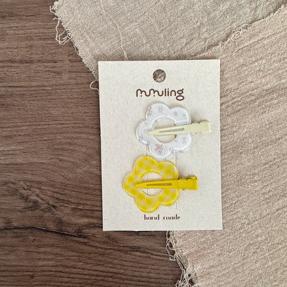 Colorful Star and Flower Hair Clips for Kids