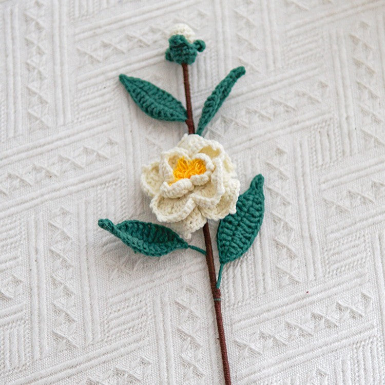 Single Stem Dried Flower Rose Tulip Bouquet Decor