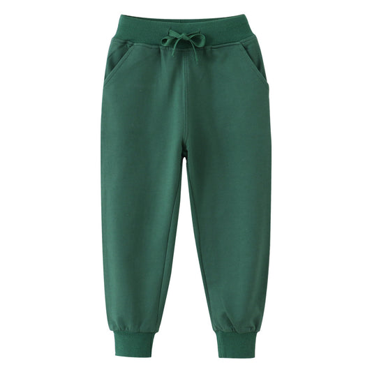 Cartoon Knit Long Pants for Boys Cozy Casual Fall Fashion