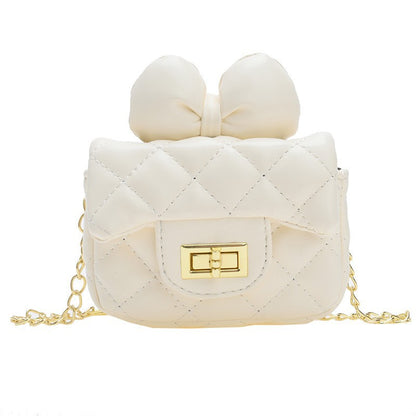 Kids Mini Shoulder Bag Bow Chain Crossbody Bag