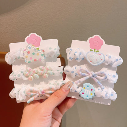 Children's Cute Floral Hair Ties - Sweet Princess Ponytail Holders