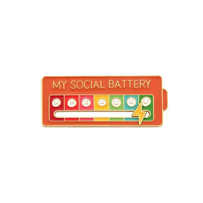 Mood Energy Transformation Brooch Smiley Face Metal Badge
