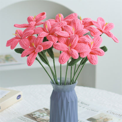 Single Stem Dried Flower Rose Tulip Bouquet Decor