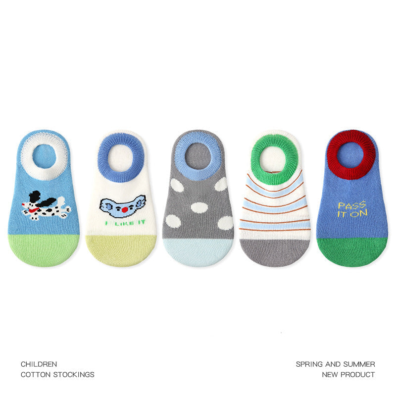 Kids No Show Animal Town Cotton Socks Breathable Casual