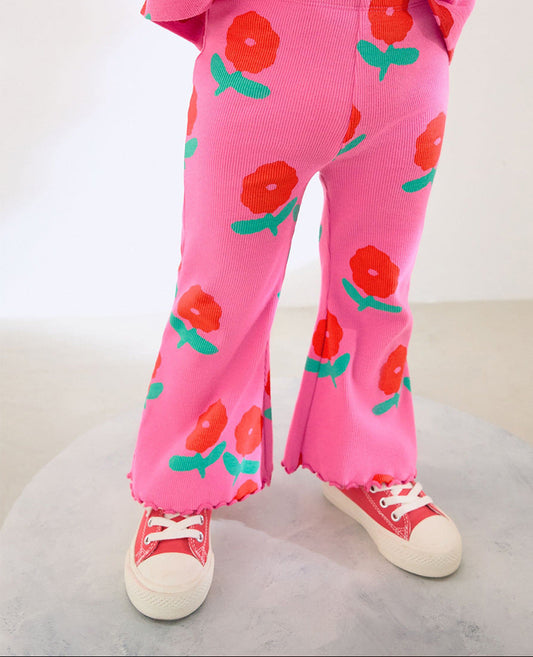 Children's Slim-Fit Flared Leggings Casual Cotton Pants