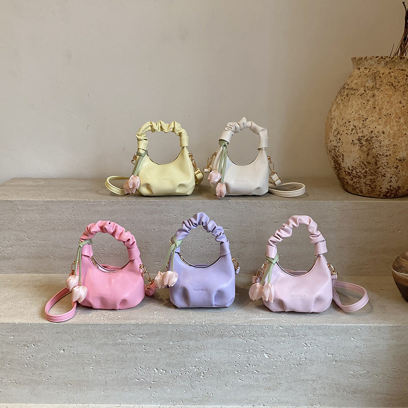 Mini Floral Shoulder Bag for Kids Sweet Dreamy Design