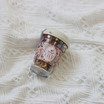 Cute Children's Elastic Hair Ties in Jar