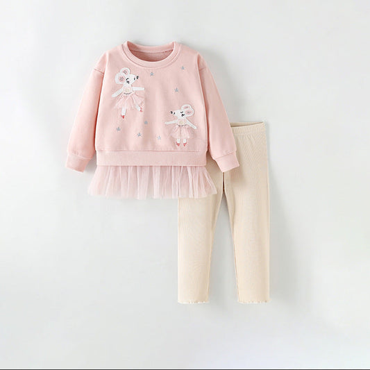 Trendy Casual Two-Piece Set for Girls