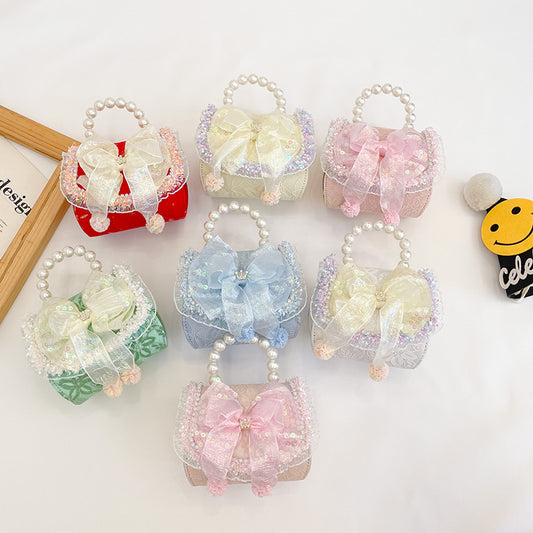 Fashionable Princess Bow Handbag for Kids