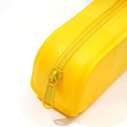 Gradient Silicone Pencil Case Large Capacity 20cm