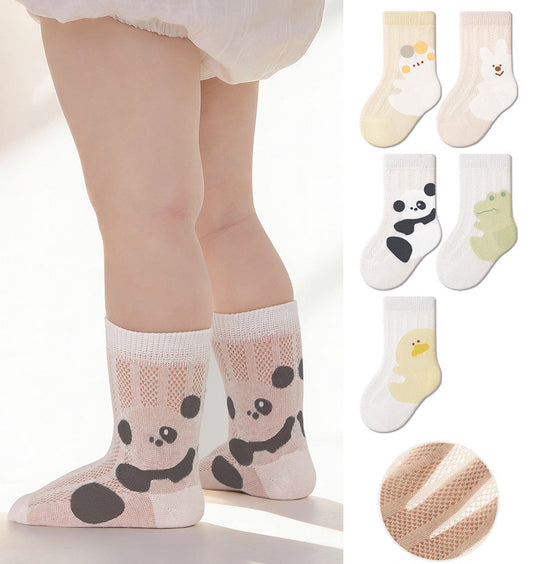 Cartoon Cotton Baby Socks Breathable Ultra-Thin Unisex Socks