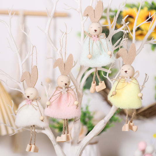 Cute Cartoon Easter Bunny Hanging Decorations for Holiday Parties
