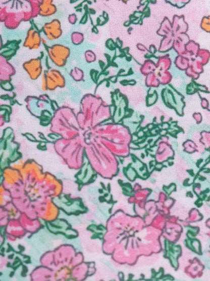Summer Cartoon Floral Dress for Girls