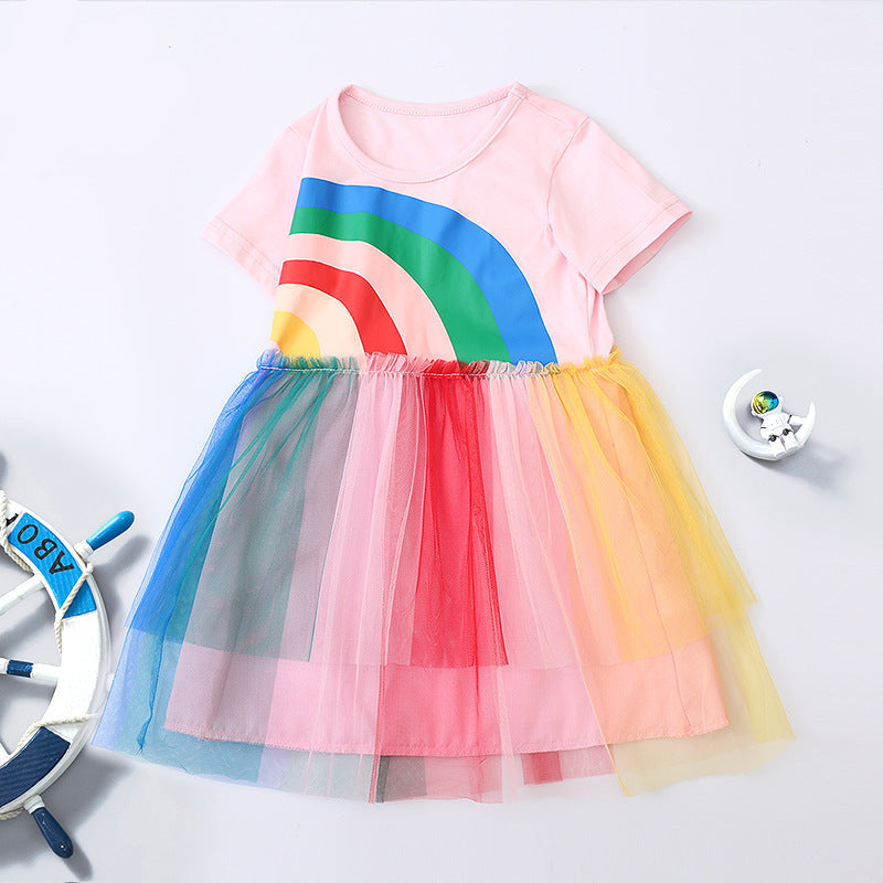 Summer Cute Girl's Princess Dress Tulle Party Dress