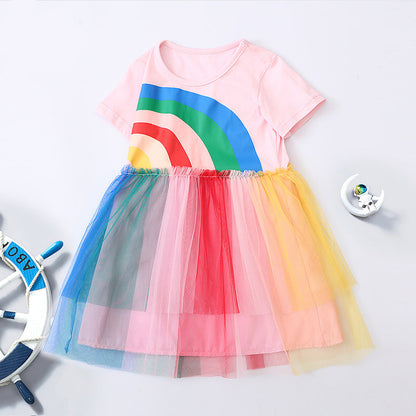 Summer Cute Girl's Princess Dress Tulle Party Dress