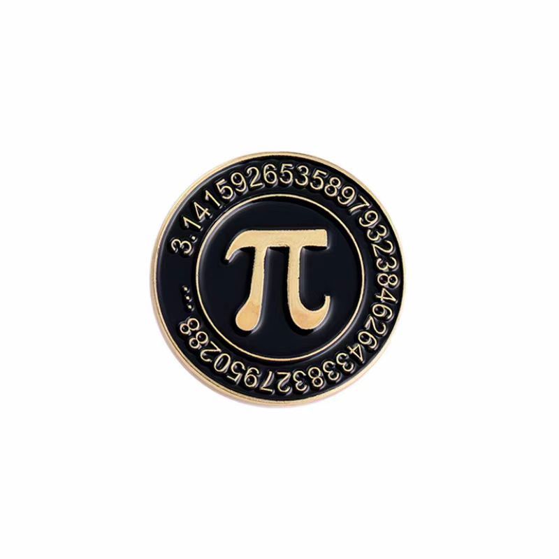 Chemical Elements Mathematical Pi Science Molecule Badge Creative Metal Pin