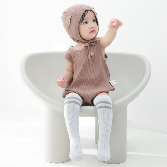 Baby Knee High Striped Socks Cartoon Cotton Unisex Long Socks