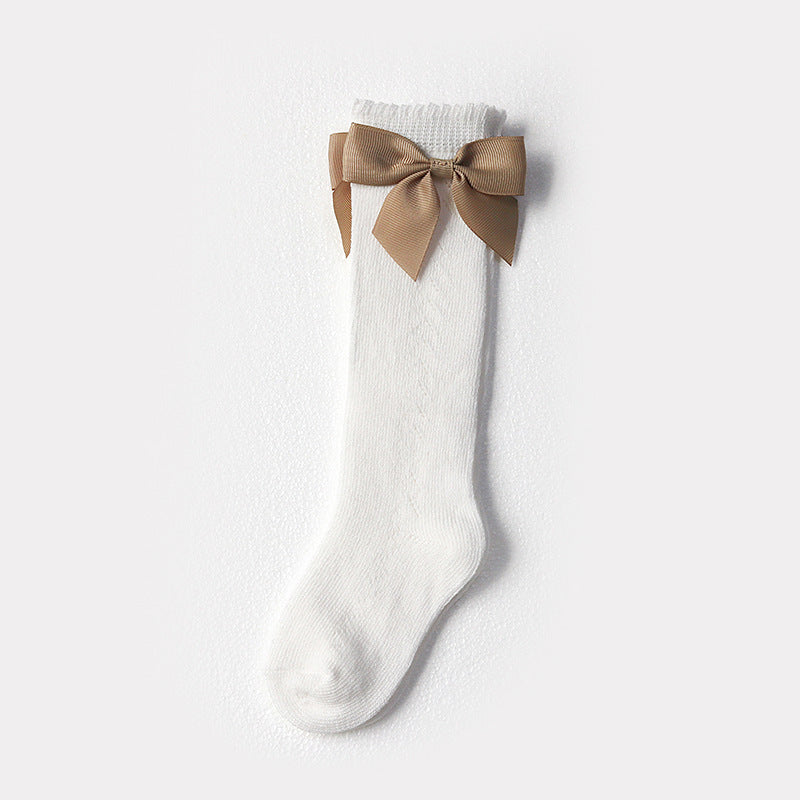 Princess Butterfly Bow Mid-Calf Socks for Girls