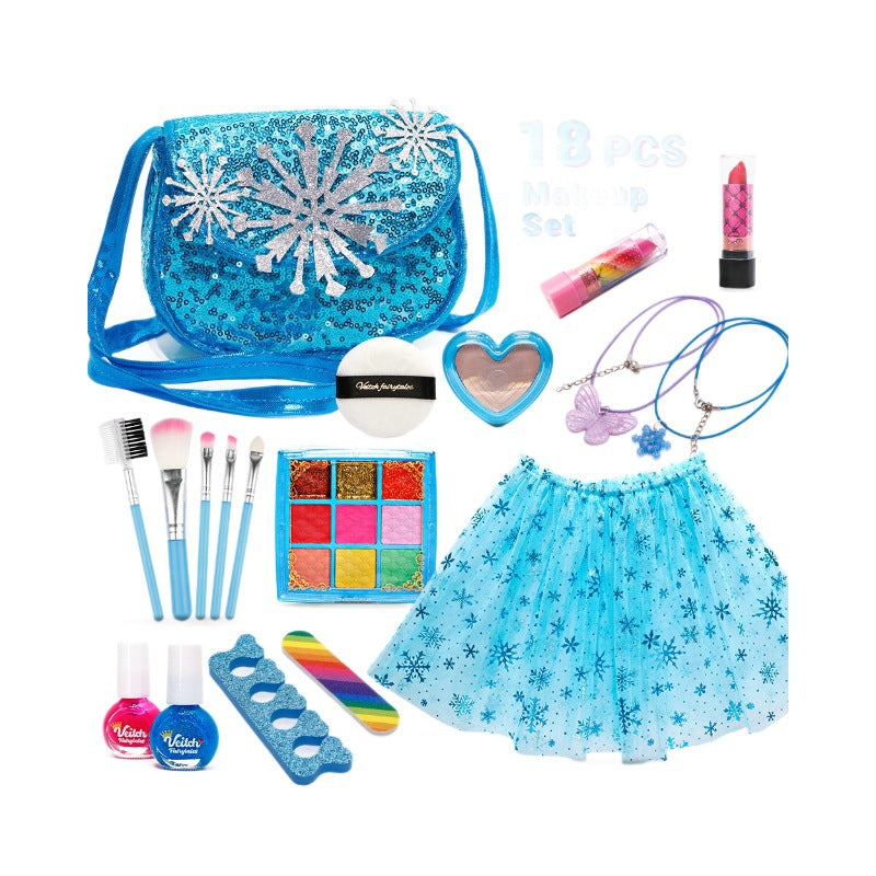Girls' Makeup Play Set with Stylish Handbag