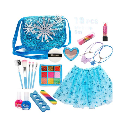 Girls' Makeup Play Set with Stylish Handbag
