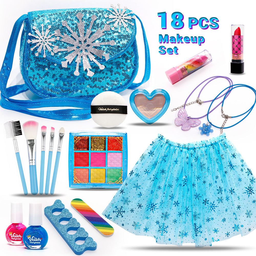 Girls' Makeup Play Set with Stylish Handbag