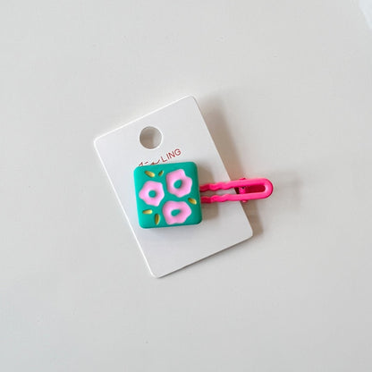 Colorful Geometric Kids Hair Clips for Girls