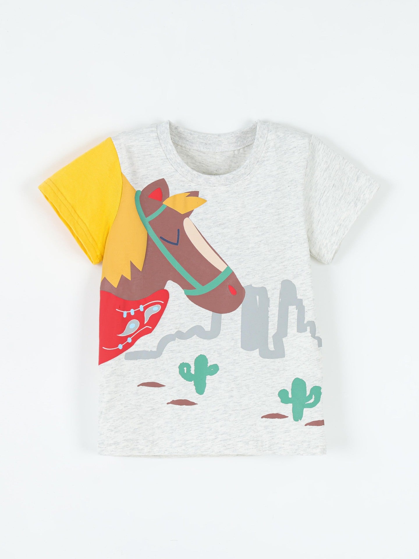 Animal Print Short Sleeve T-Shirt for Boys