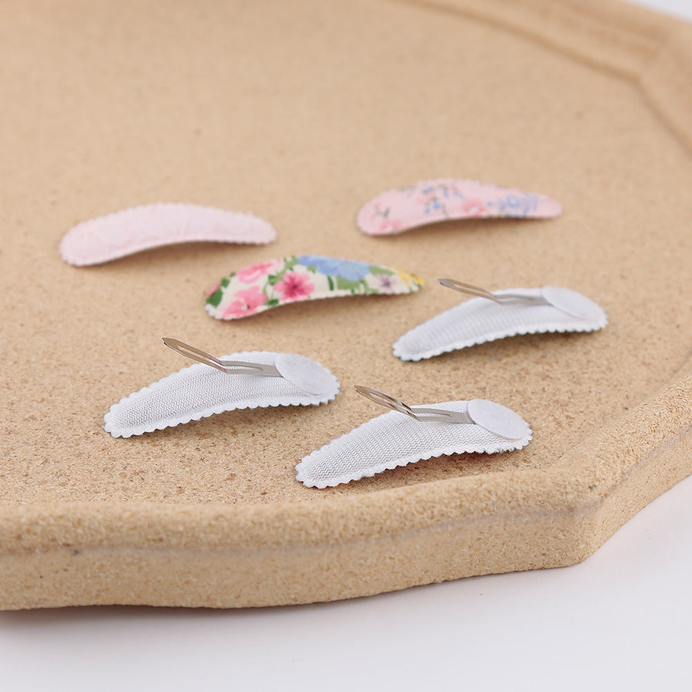 Sweet Floral Fabric Hair Clips Set for Kids