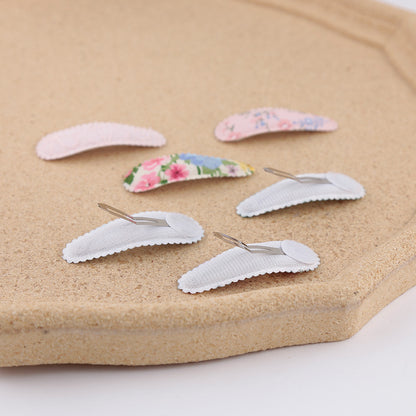 Sweet Floral Fabric Hair Clips Set for Kids