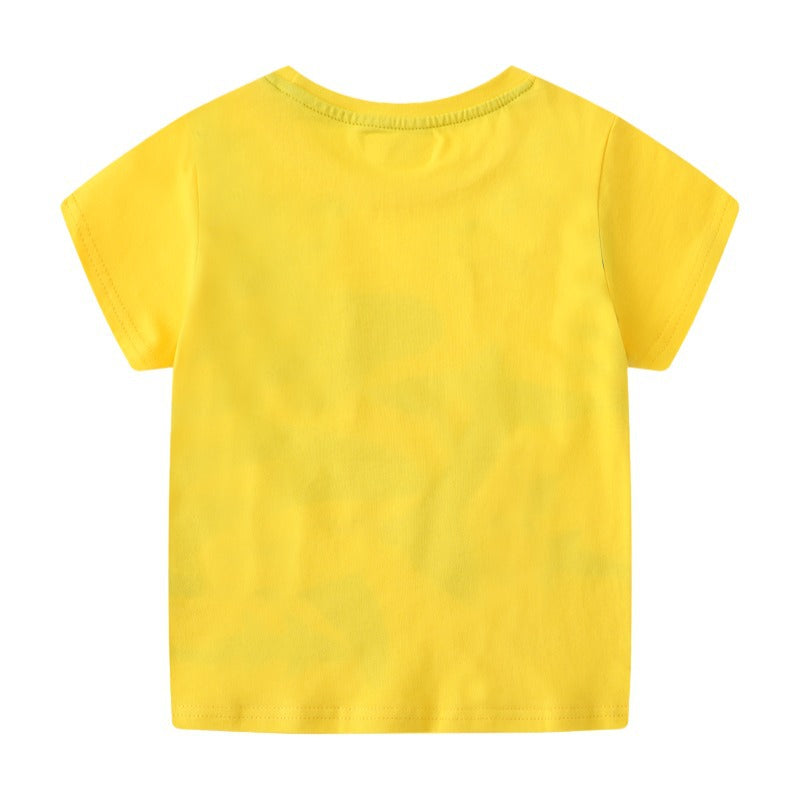 Kids Glow In The Dark Shark T-Shirt Casual Short Sleeve Tee