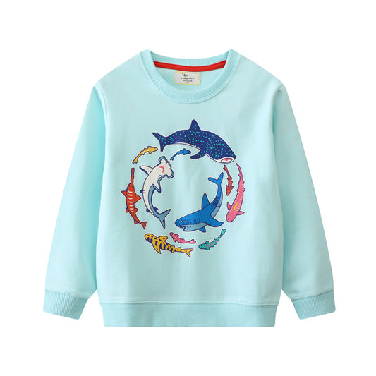 Glow-In-The-Dark Shark Sweatshirt for Boys