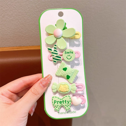 Cute Cartoon Dopamine Hair Clips for Girls - Princess Series Hair Accessories