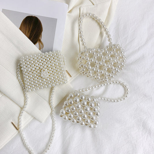 Trendy Mini Pearl Handbag For Kids