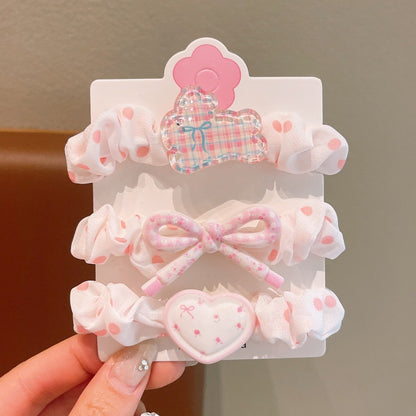 Children's Cute Floral Hair Ties - Sweet Princess Ponytail Holders