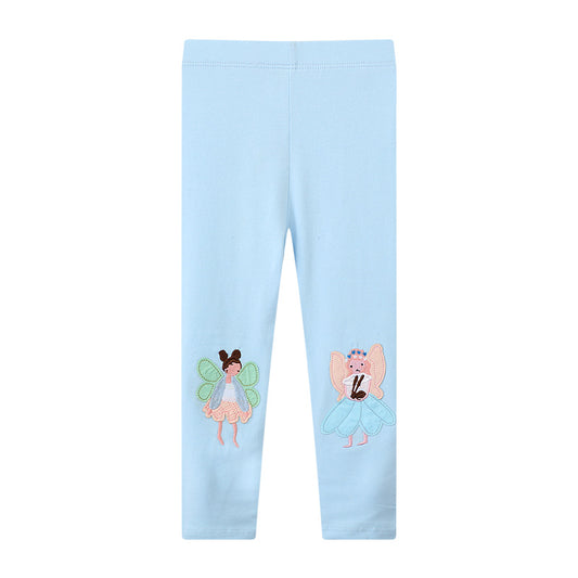 Stylish Girl's Knitted Leggings Soft Cotton Casual Pants