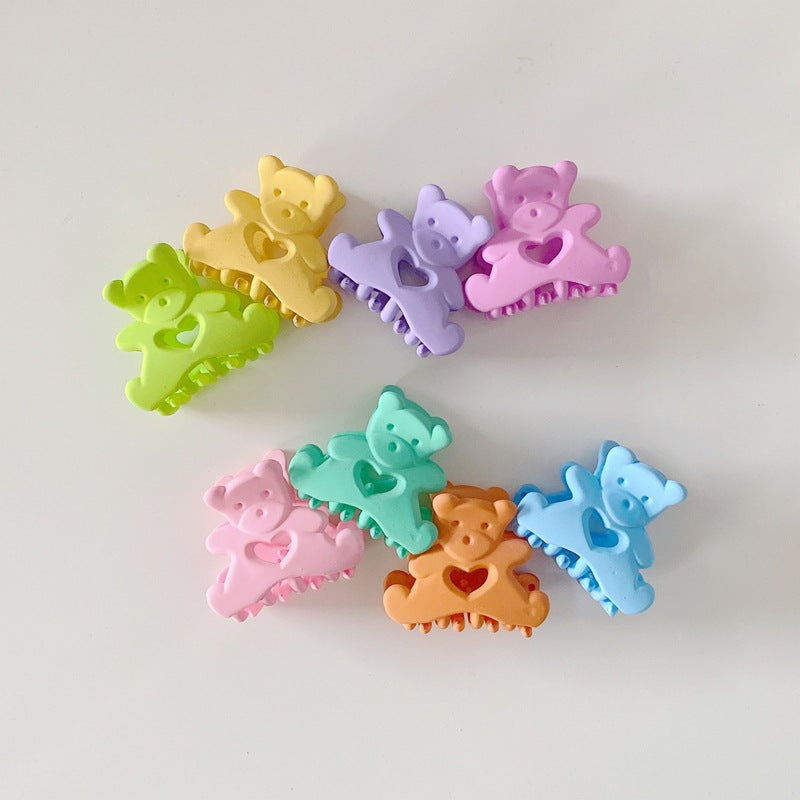 Cute Candy Color Bear Hair Clips for Girls