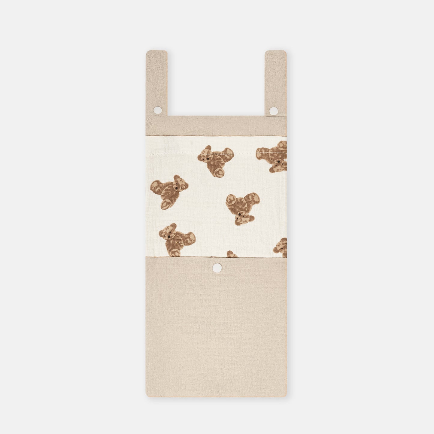Cotton Baby Crib Storage Hanging Bag Multi-Functional Diaper Toy Organizer