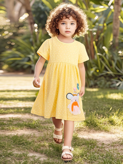 Princess Dress Cute Cotton Summer Dress for Girls