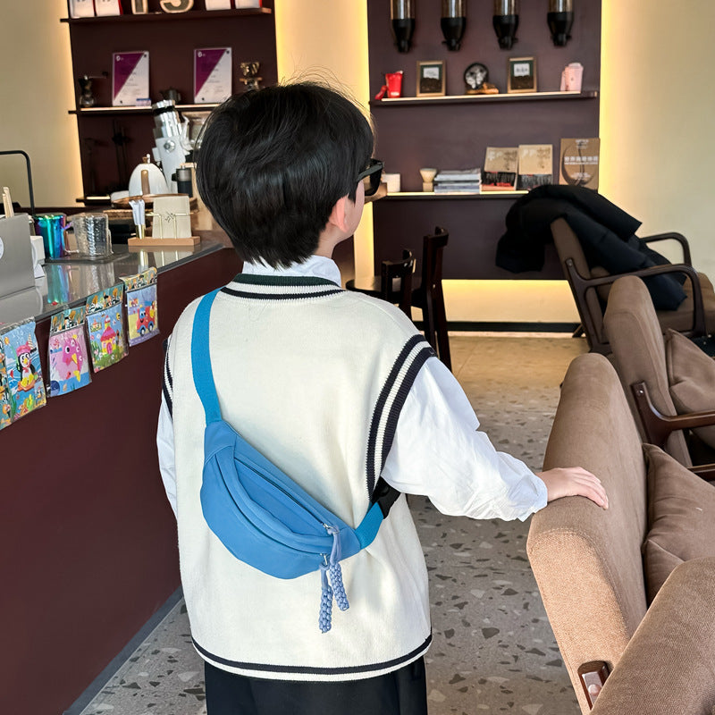 Trendy Canvas Crossbody Bag for Kids