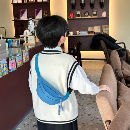 Trendy Canvas Crossbody Bag for Kids